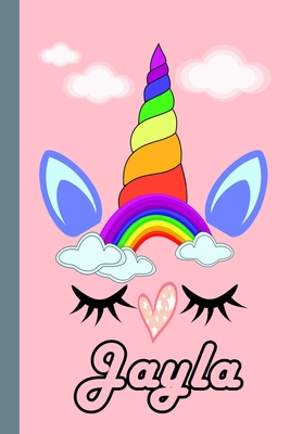 Jayla: Personalized Unicorn Sketchbook For Girls With Pink Name: Jayla: Personalized Unicorn Sketchbook For Girls With Pink Name Doodle, Sketch, Create! - Boughris, Rabah