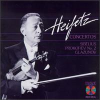 Jean Sibelius, Sergey Prokoviev, Alexander Glazunov: Concertos - Jascha Heifetz (violin)
