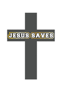 Jesus Saves: Tagebuch, Notizbuch, Notizheft - Geschenk-Idee f?r gl?ubige Christen - Dot Grid - A5 - 120 Seiten