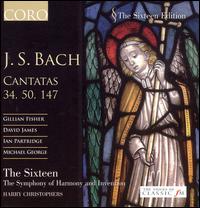Johann Sebastian Bach: Cantatas 34, 50, 147 - David James (alto); Gillian Fisher (soprano); Ian Partridge (tenor); Michael George (bass); Paul Nicholson (organ);...