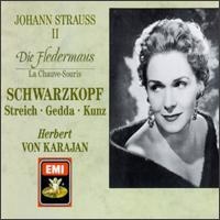 Johann Strauss II: Die Fledermaus - Elisabeth Schwarzkopf (vocals); Erich Kunz (baritone); Erich Majkut (tenor); Franz Boheim (speech/speaker/speaking part);...