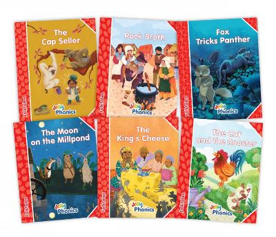 Jolly Phonics Folktales Red Readers (Level 1) Complete Set (1-6): in Precursive Letters (British English edition) - Guille-Marrett, Emily