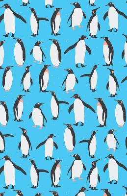 Journal Notebook Penguins in Snow Winter Pattern - Blue: Blank Journal to Write In, Unlined for Journaling, Writing, Planning and Doodling, for Women, Men, Kids, 160 Pages, Easy to Carry Size - Scales, Maz