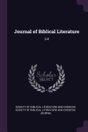 Journal of Biblical Literature: 3-4