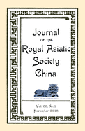 Journal of the Royal Asiatic Society China November 2018