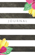 Journal: Striped Floral