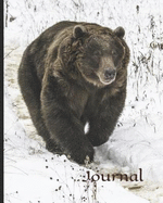 Journal: Wildlife Theme Journal - Alaska, Grizzly Bear, Alaskan Wildlife, Alaskan Bear, American Wildlife, Arctic Animals, 8x10"