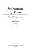 Judgments of Value: Selected Writings on Music