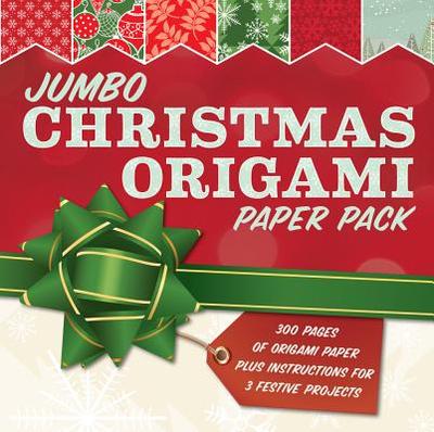 Jumbo Christmas Origami Paper Pack: 285 Sheets of Origami Paper Plus Instructions for 3 Festive Projects - Sterling Publishing Company