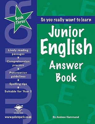 Junior English Book 3 Answer Book - Hammond, Andrew