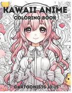 Kawaii anime coloring book