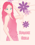 Kawaii Girls: Kawaii Japanese Manga Drawings And Cute Anime Characters Coloring Page For Kids