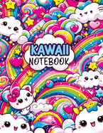 Kawaii Notebook: Composition Notebook for Kids with Dotted Midline and Picture Space Writing Paper, Perfect for Primary Journals in Grades K-2