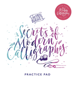 Kirsten Burke's Secrets of Modern Calligraphy Practice Pad