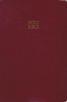 KJV, End-of-Verse Reference Bible, Giant Print, Leathersoft, Burgundy, Red Letter Edition - Thomas Nelson