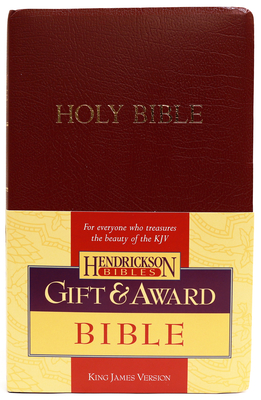 KJV Gift and Award Bible - Burgundy - Publishers, Hendrickson