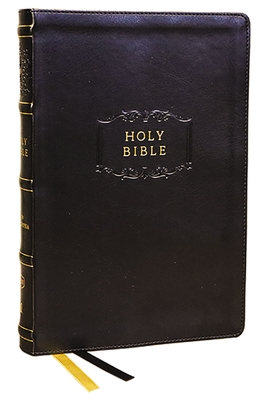 KJV Holy Bible with Apocrypha and 73,000 Center-Column Cross References, Black Leathersoft, Red Letter, Comfort Print: King James Version - Thomas Nelson