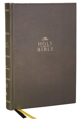 KJV Holy Bible with Apocrypha and 73,000 Center-Column Cross References, Hardcover, Red Letter, Comfort Print: King James Version - Thomas Nelson