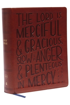 Kjv, Journal Reference Edition Bible, Verse Art Cover Collection, Leathersoft, Brown, Red Letter, Comfort Print: Let Scripture Explain Scripture. Reflect on What You Learn. - Thomas Nelson