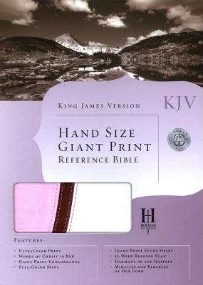 KJV Large Print Personal Size Reference Bible, Pink/Brown/White LeatherTouch - Holman Bible Staff, Holman Bible Staff (Editor)