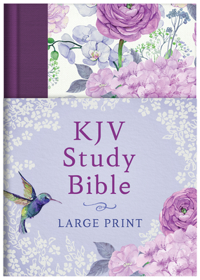 KJV Study Bible - Large Print [hummingbird Lilacs] - Compiled by Barbour Staff