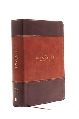 KJV, The King James Study Bible, Leathersoft, Brown, Thumb Indexed, Red Letter, Full-Color Edition: Holy Bible, King James Version - Thomas Nelson