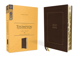 Kjv, Thompson Chain-Reference Bible, Large Print, Leathersoft, Brown, Red Letter, Comfort Print