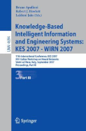 Knowledge-Based Intelligent Information and Engineering Systems: KES 2007 - WIRN 2007 Part I: 11th International Conference, KES 2007 XVII Italian Workshop on Neural Networks Vietri sul Mare, Italy, September 12-14, 2007 Proceedings