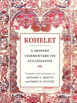 Kohelet: A Modern Commentary on Ecclesiastes - House, Behrman
