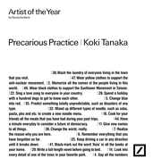 Koki TanakaPrecarious Practice: Artist of The Year 2015
