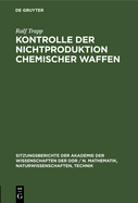 Kontrolle der Nichtproduktion chemischer Waffen