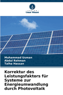 Korrektur des Leistungsfaktors fr Systeme zur Energieumwandlung durch Photovoltaik