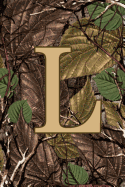 L: Letter L Monogram Camo Camouflage Hunting Notebook & Journal
