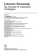 Laboratory Haematology: An Account of Laboratory Techniques