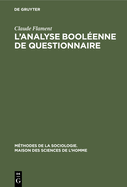 L'analyse bool?enne de questionnaire