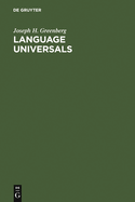 Language Universals: With Special Reference to Feature Hierarchies