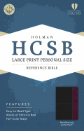 Large Print Personal Size Reference Bible-HCSB