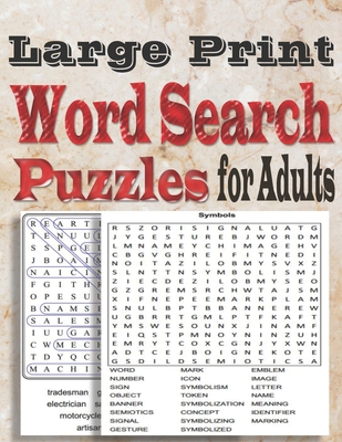 Large Print Word Search Puzzles for Adults: Word search book with a massive 100 themed puzzles to enjoy - King, Zoubir