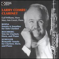 Larry Combs, Clarinet - Gail Williams (horn); Larry Combs (clarinet); Mary Ann Covert (piano)
