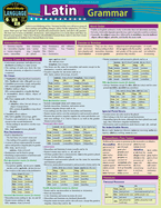 Latin Grammar: A Quickstudy Laminated Reference Guide