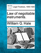 Law of Negotiable Instruments.