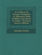 Le Gallerie Di Firenze: Relazione Al Ministro Della Pubblica Istruzione in Italia