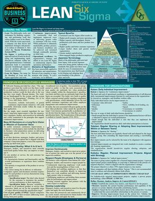 Lean Six SIGMA - Quickstudy: Laminated Reference Guide - Gygi, Craig