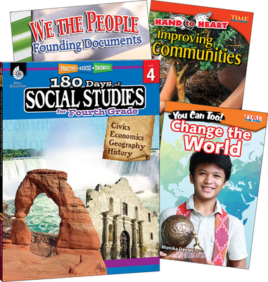 Learn-At-Home: Social Studies Bundle Grade 4: 4-Book Set - Multiple Authors