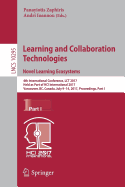 Learning and Collaboration Technologies. Novel Learning Ecosystems: 4th International Conference, Lct 2017, Held as Part of Hci International 2017, Vancouver, BC, Canada, July 9-14, 2017, Proceedings, Part I