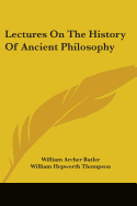 Lectures on the History of Ancient Philosophy