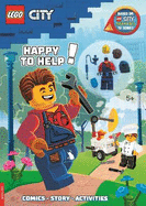 LEGO City: Happy to Help! Activity Book (with Harl Hubbs minifigure)