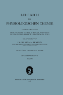 Lehrbuch Der Physiologischen Chemie