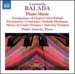 Leonardo Balada: Piano Music