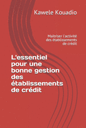 L'essentiel pour une bonne gestion des ?tablissements de cr?dit: Maitriser l'activit? des ?tablissements de cr?dit